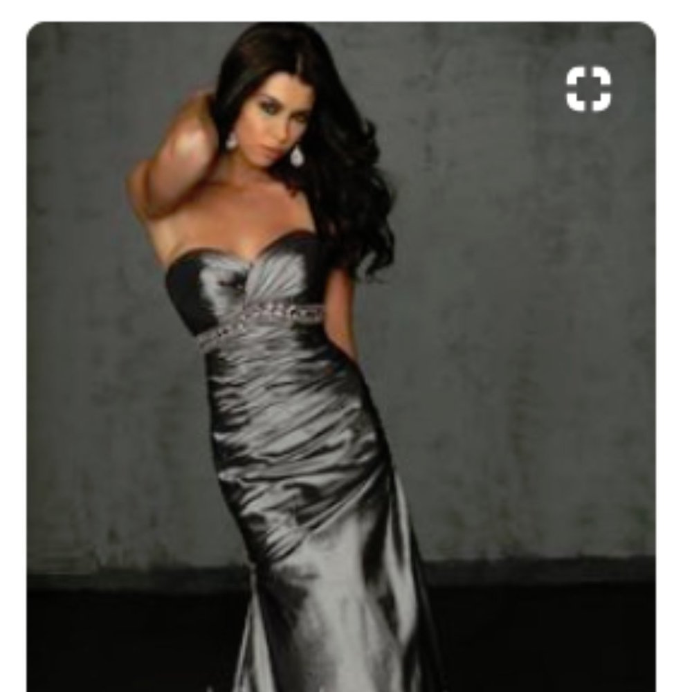 new gray size 4 prom/wedding dress